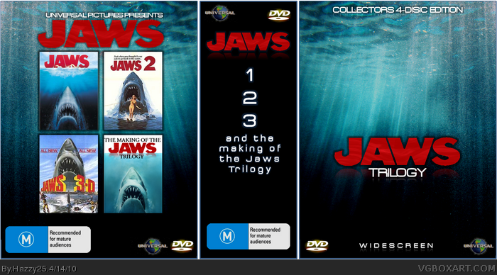 The Jaws Trilogy box art cover