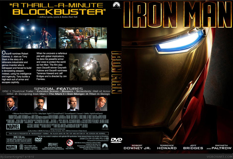 Iron Man: 2 Disc Special Extended Edition box cover