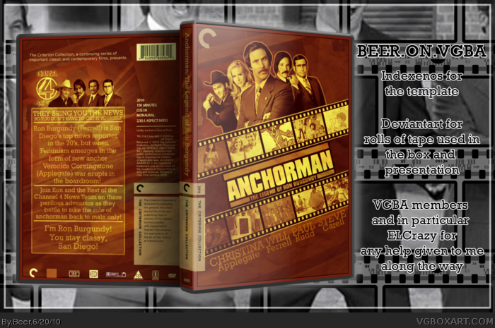 Anchorman: The Legend of Ron Burgundy box art cover