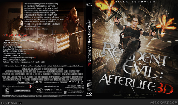 Resident Evil : Afterlife box art cover