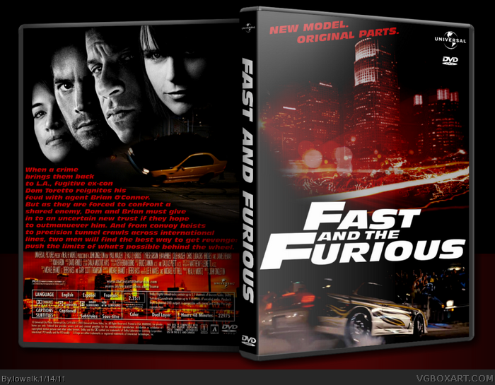 Fast And The Furious box art cover