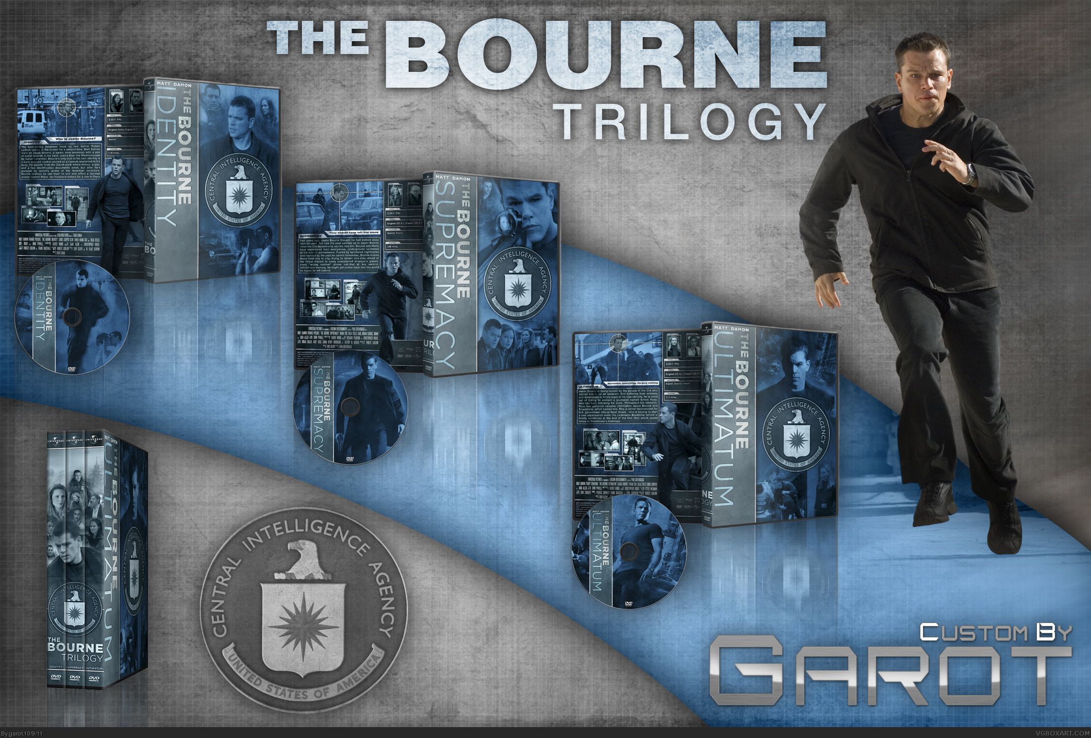 The Bourne Trilogy box cover