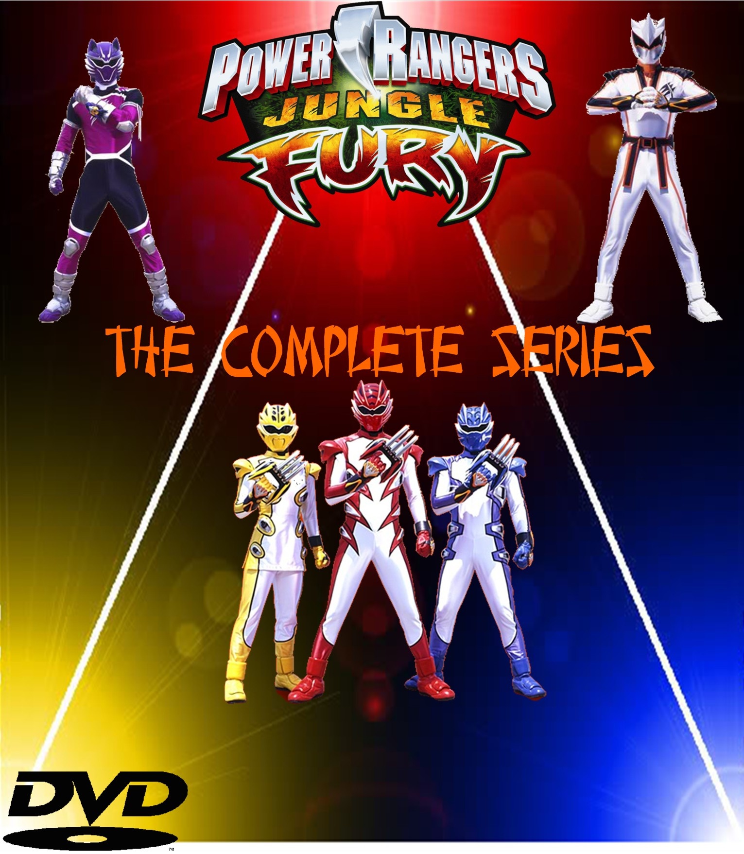 Power Rangers Jungle Fury The Complete Series box cover