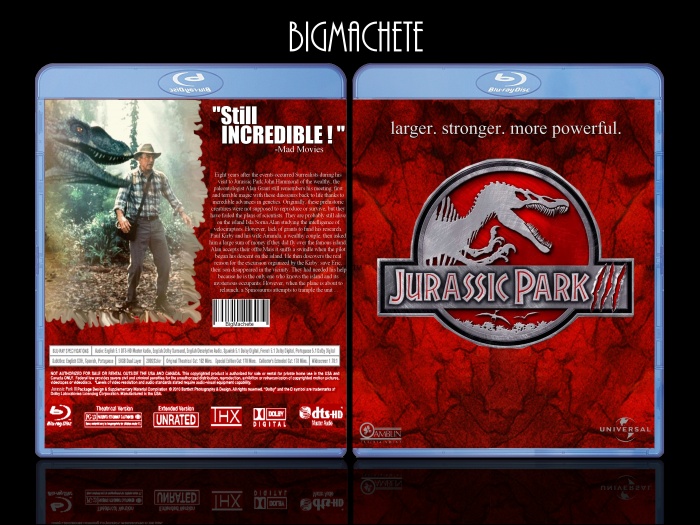 Jurassic Park 3 box art cover