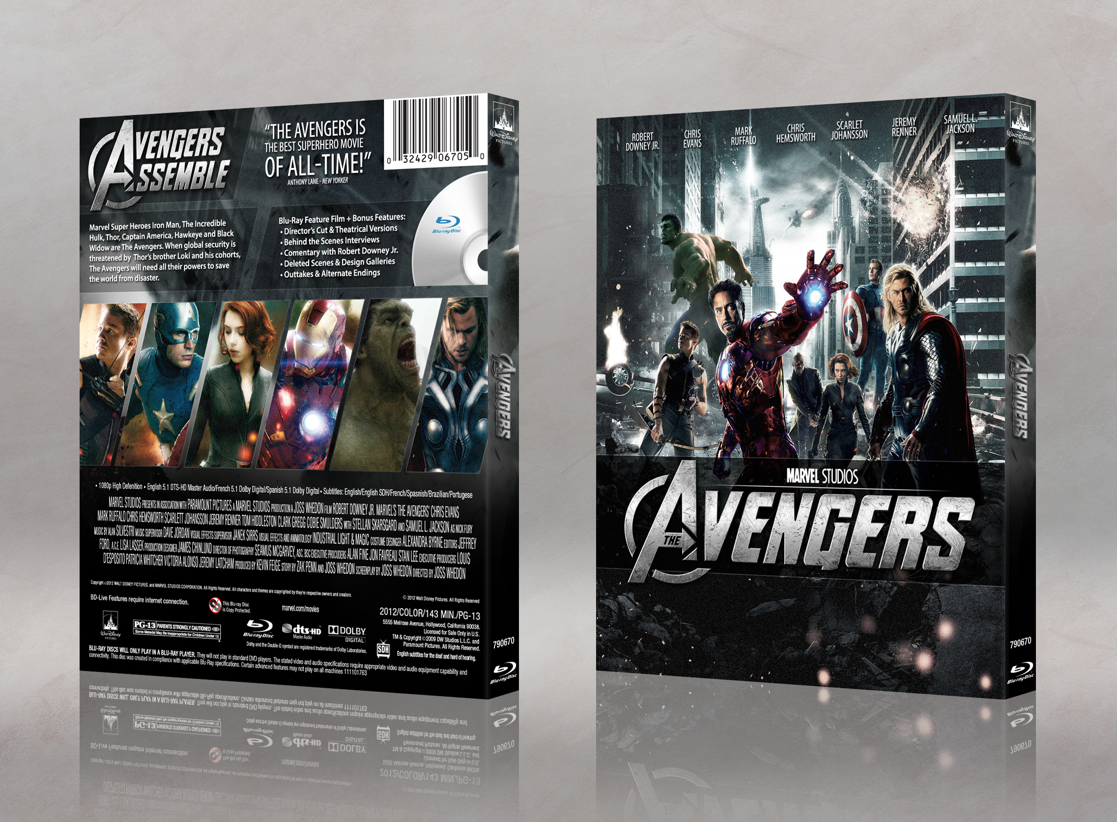 Marvel's The Avengers box cover