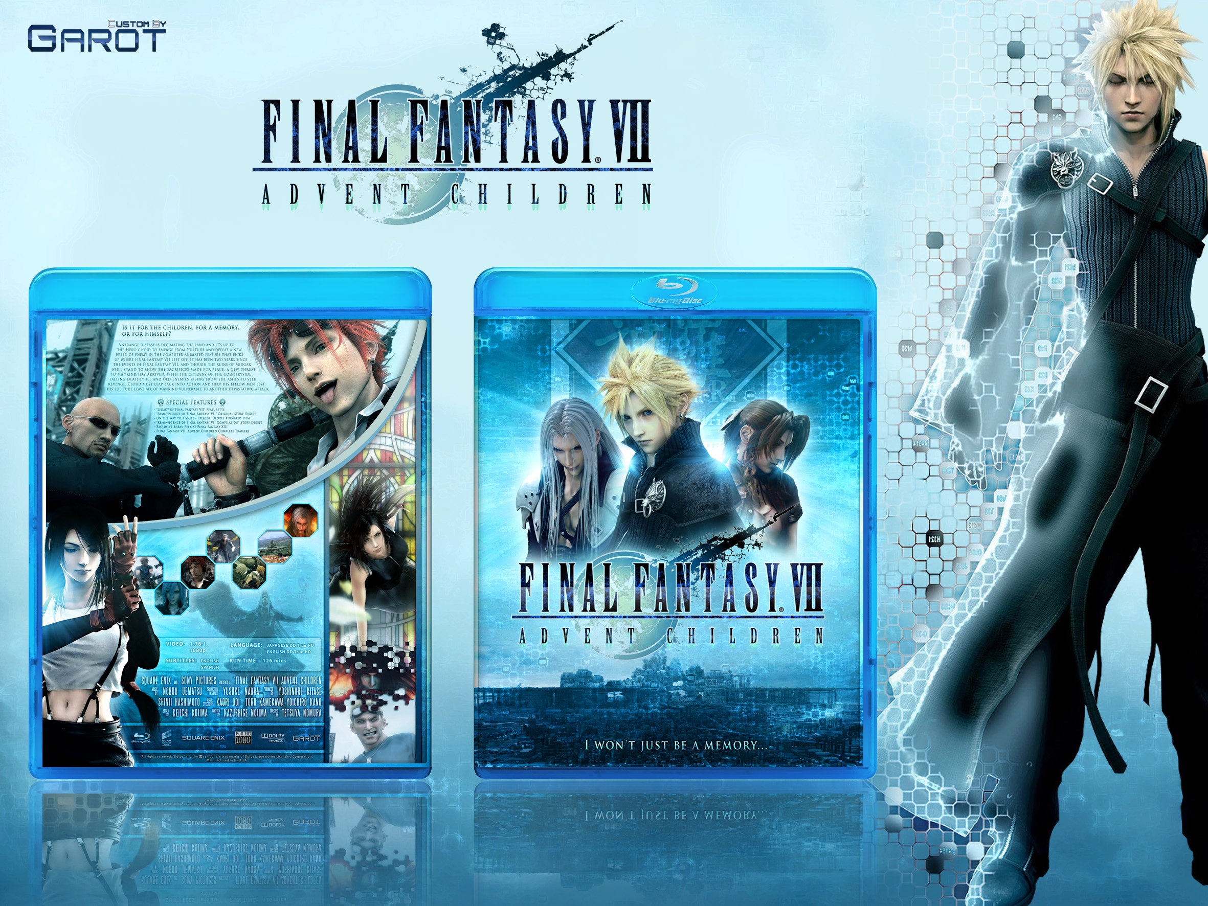 Final Fantasy VII Advent Children (Blu-ray film) box cover