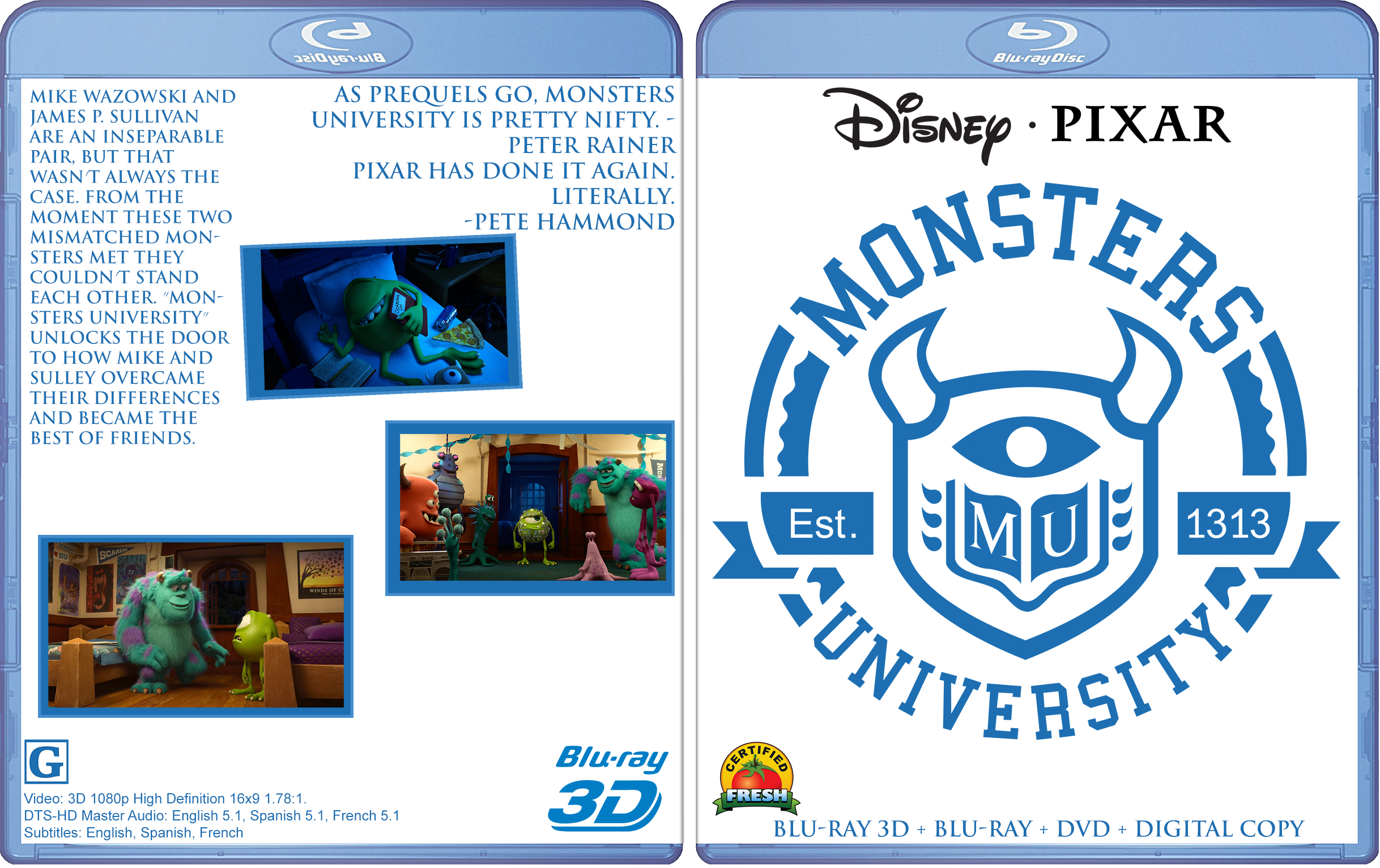 Monsters University box cover