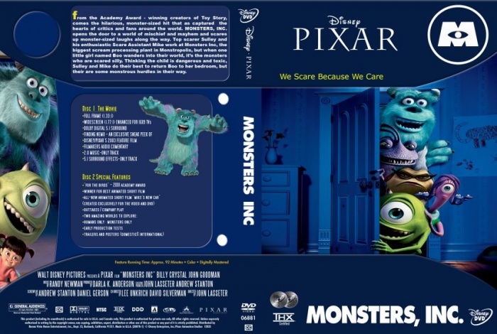 Monsters Inc. box art cover