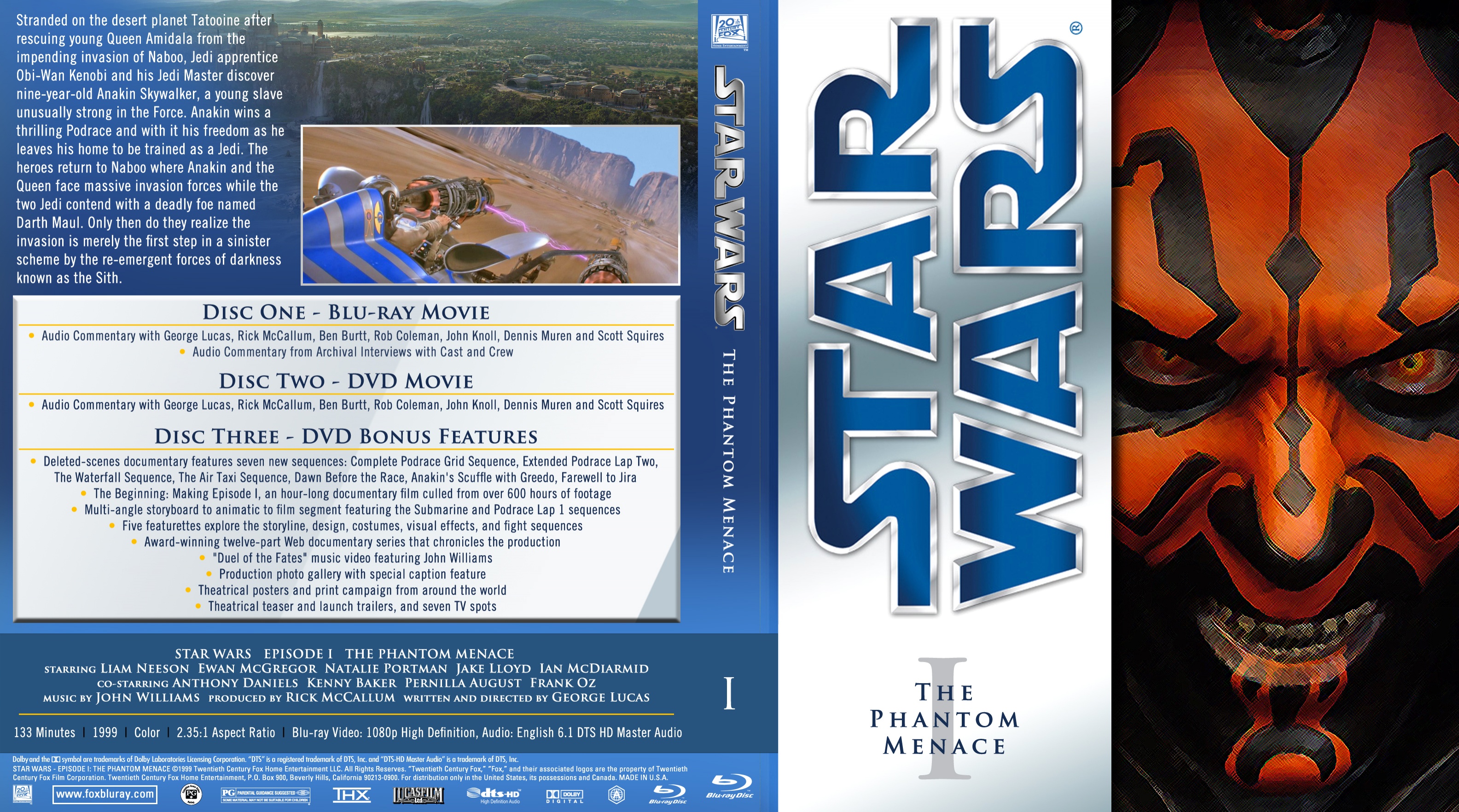 Star Wars I: The Phantom Menace box cover