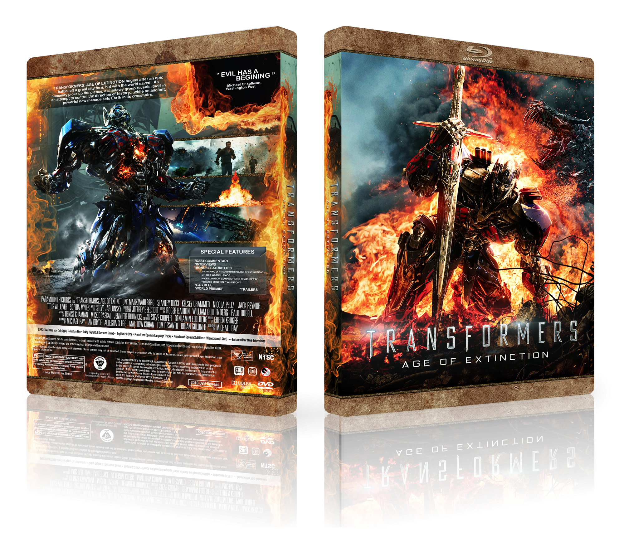 Transformers Age of Extinction box cover