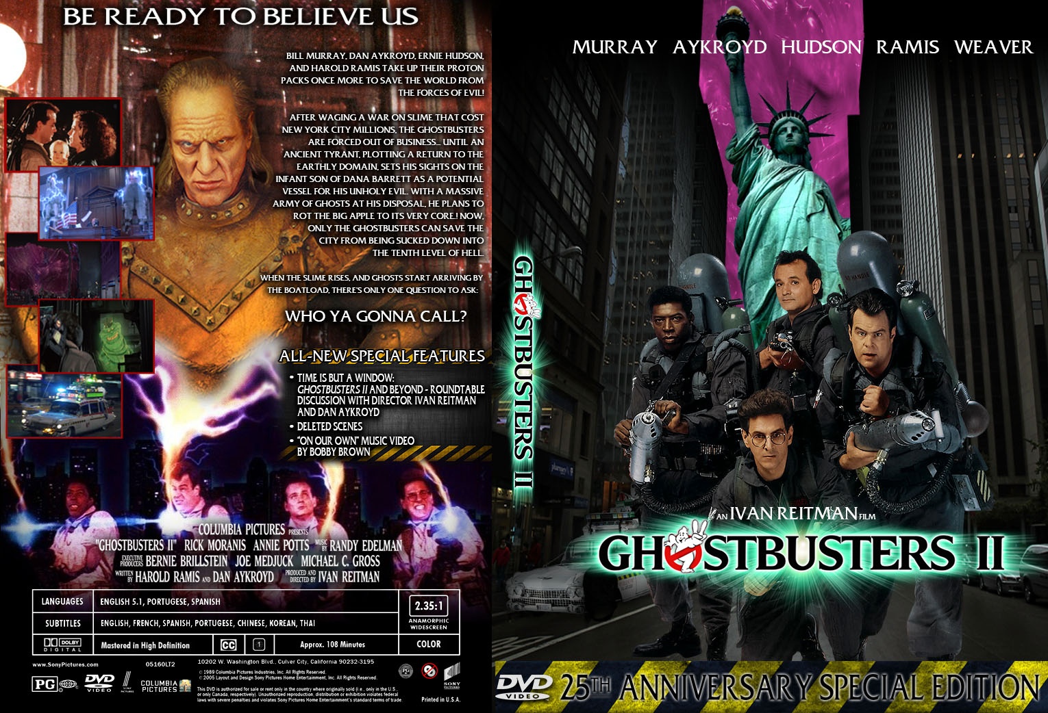 Ghostbusters II box cover
