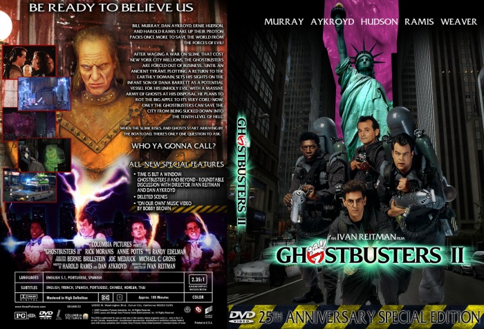 Ghostbusters II box art cover