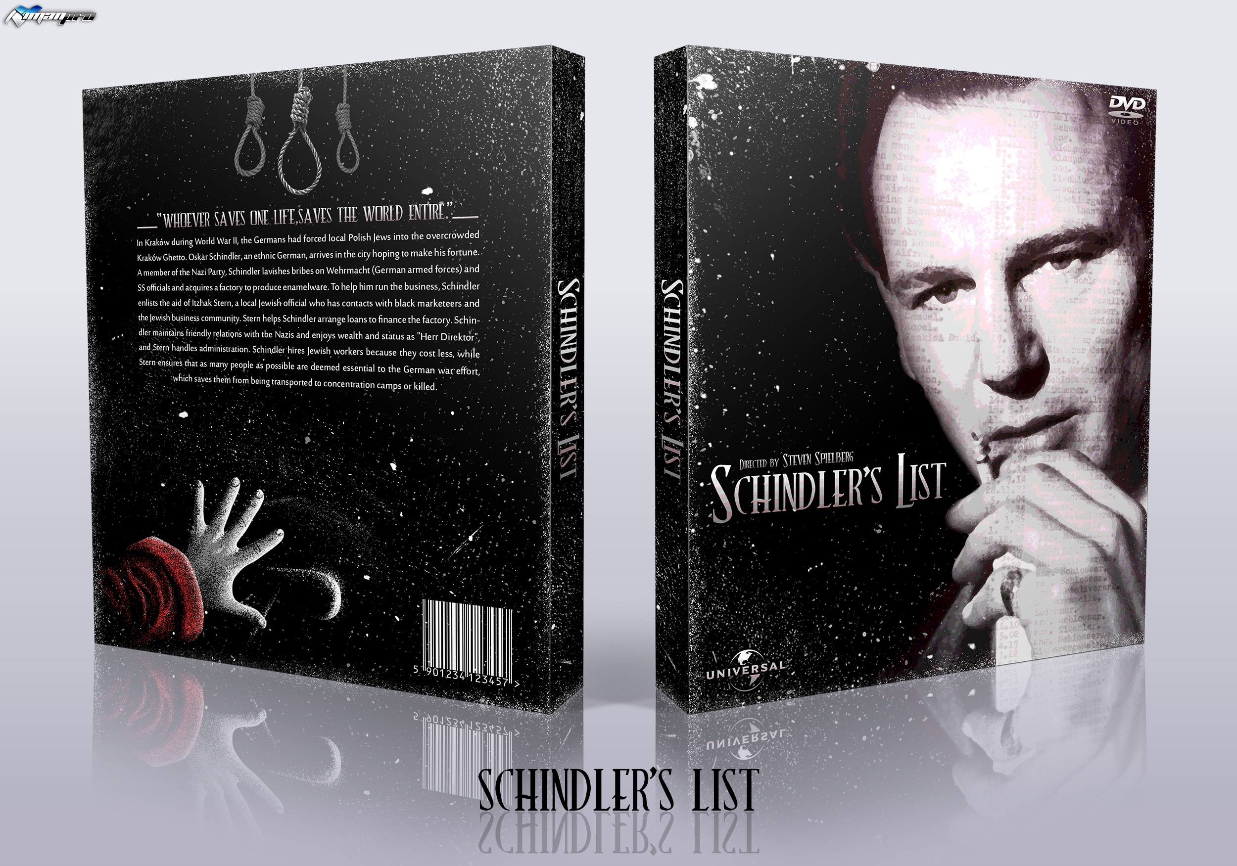 Schindler's List box cover