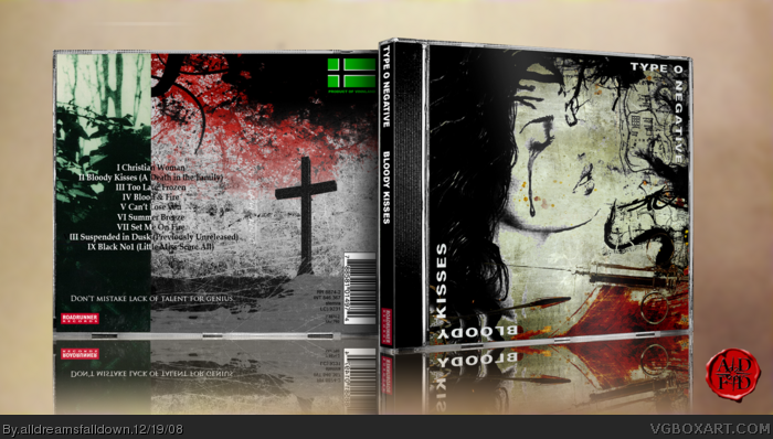 Type O Negative - Bloody Kisses box art cover