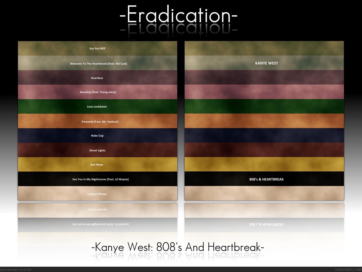 Kanye West: 808's & Heartbreak box cover