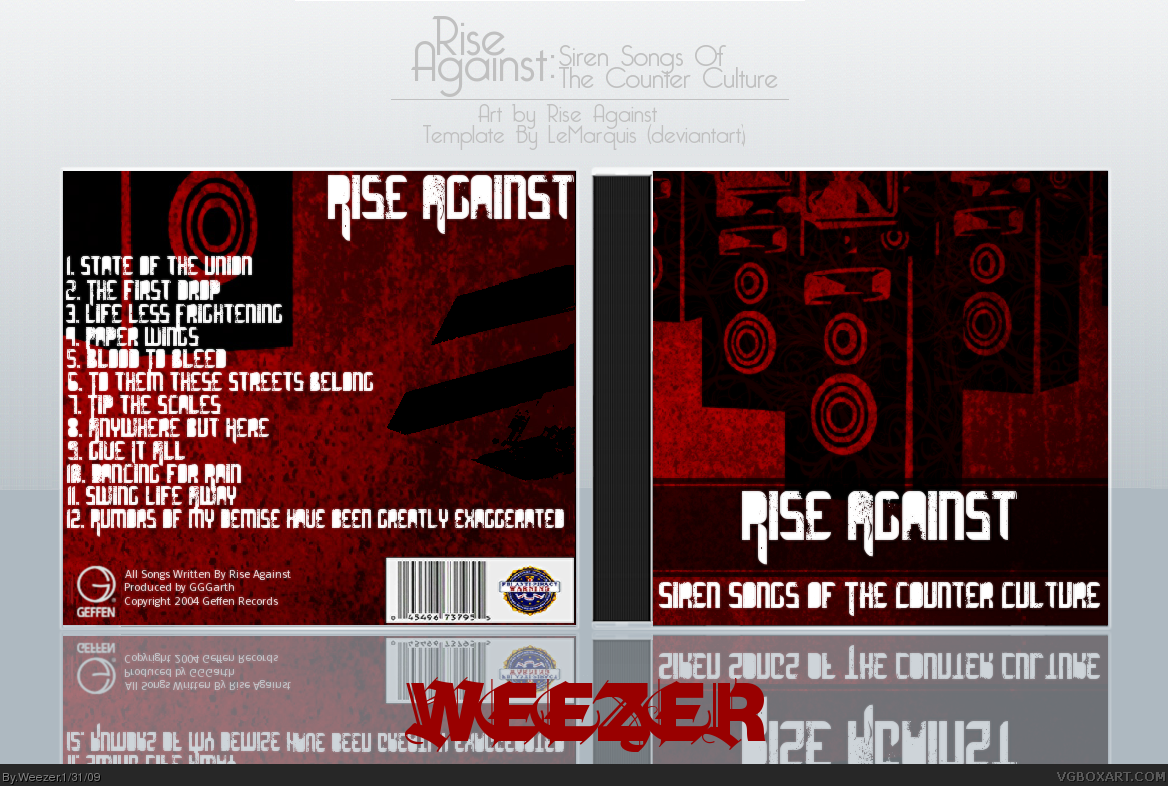 Rise Against: Siren Songs Of The Counter Culture box cover
