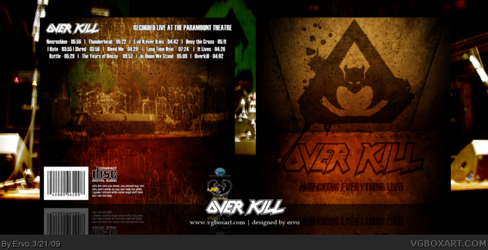Overkill - Wrecking Everything Live box art cover