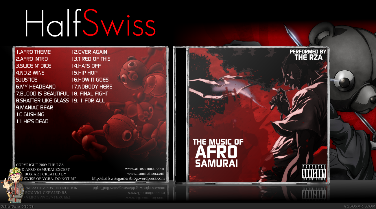 The RZA: The Music of Afro Samurai box cover