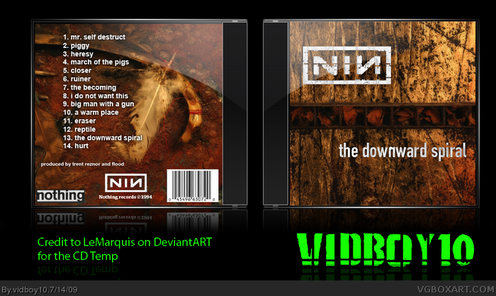 Nine Inch Nails - The Downward Spiral box art cover