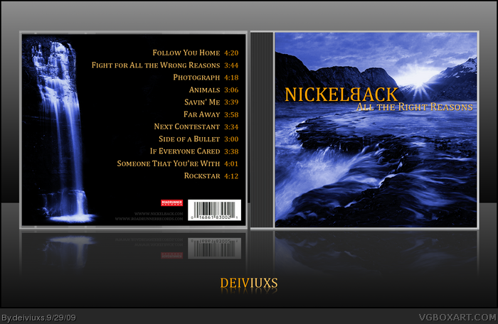 Nickelback - All the Right Reasons box art cover