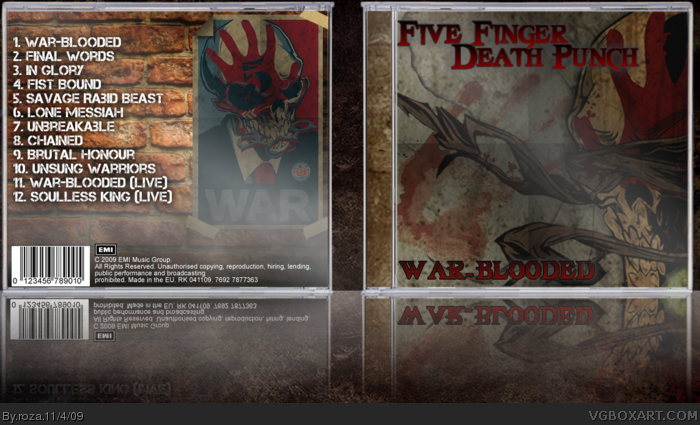 Five Finger Death Punch: War-Blooded box art cover