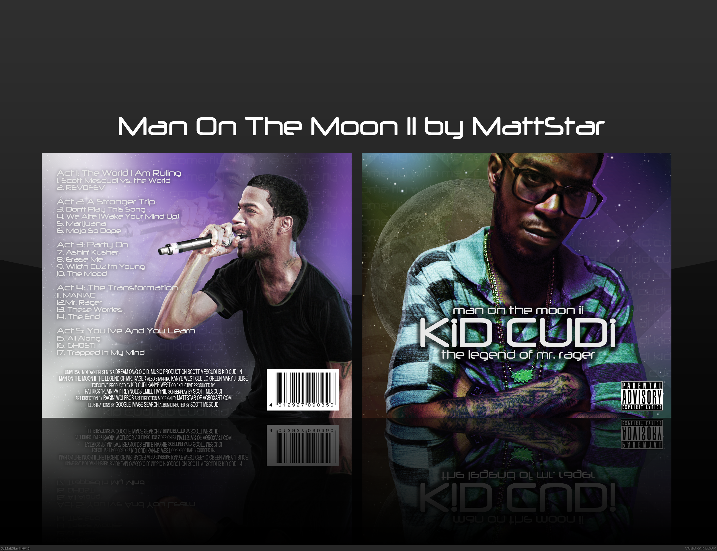 Kid Cudi Man On The Moon II The Legend of Mr Rager box cover