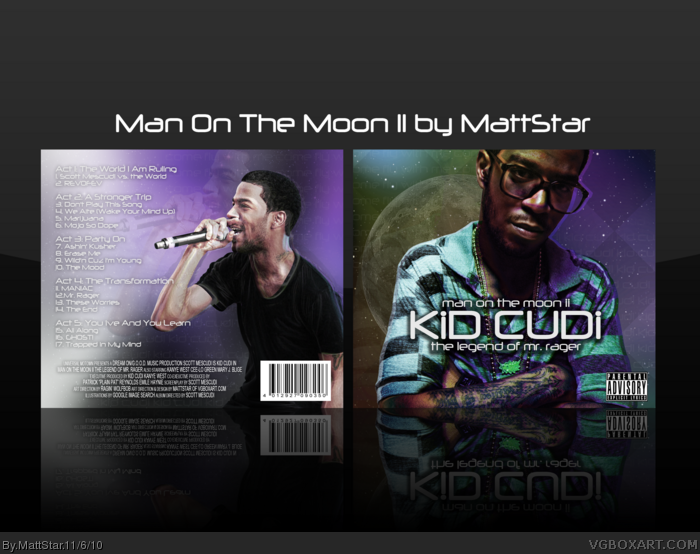 Kid Cudi Man On The Moon II The Legend of Mr Rager box art cover