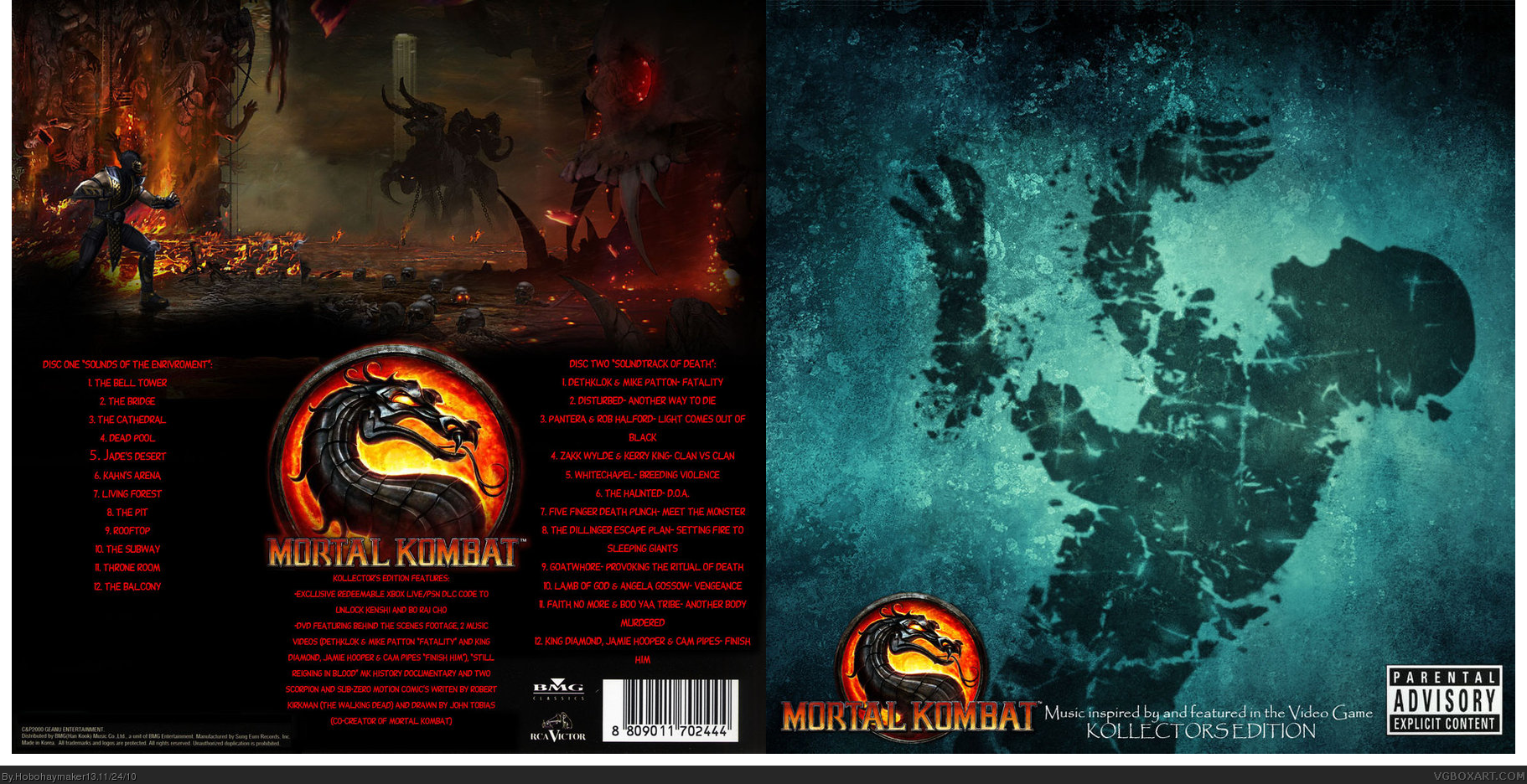 Mortal Kombat 2011 Soundtrack Kollector's Edition box cover