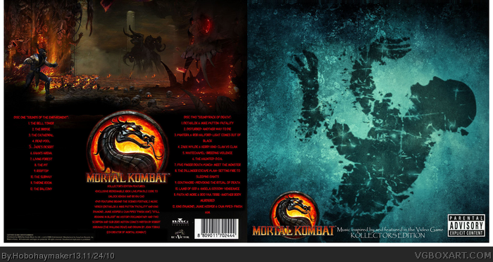 Mortal Kombat 2011 Soundtrack Kollector's Edition box art cover