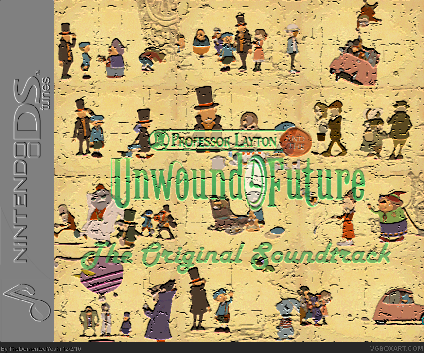 Professor Layton and the Unwound Future OST box cover