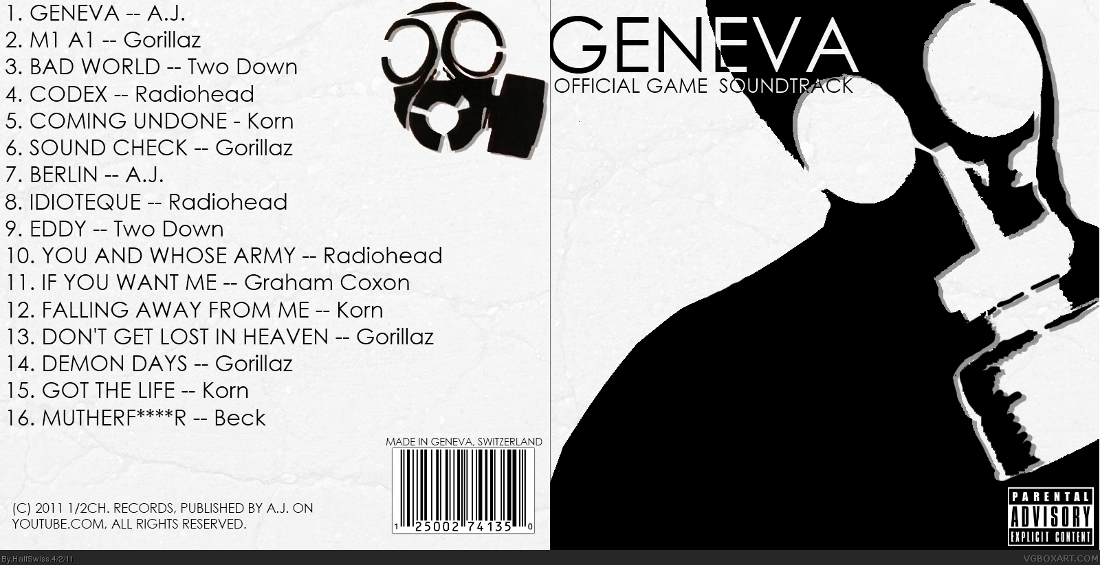 Geneva: Official Game Soundtrack box cover
