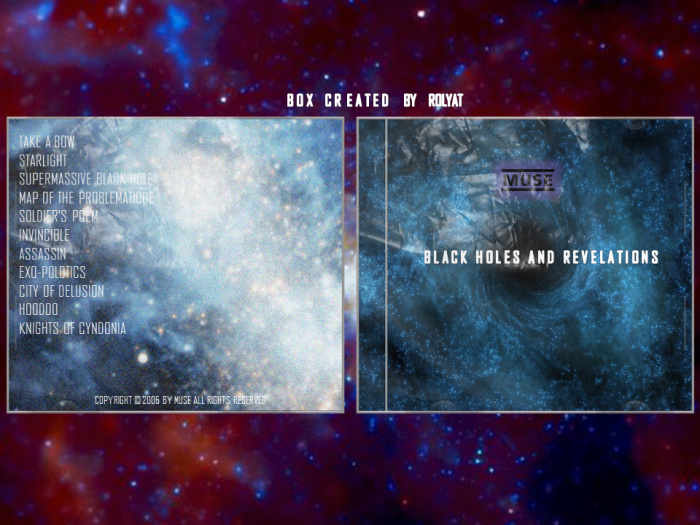 Muse - Black Holes and Revelations box art cover