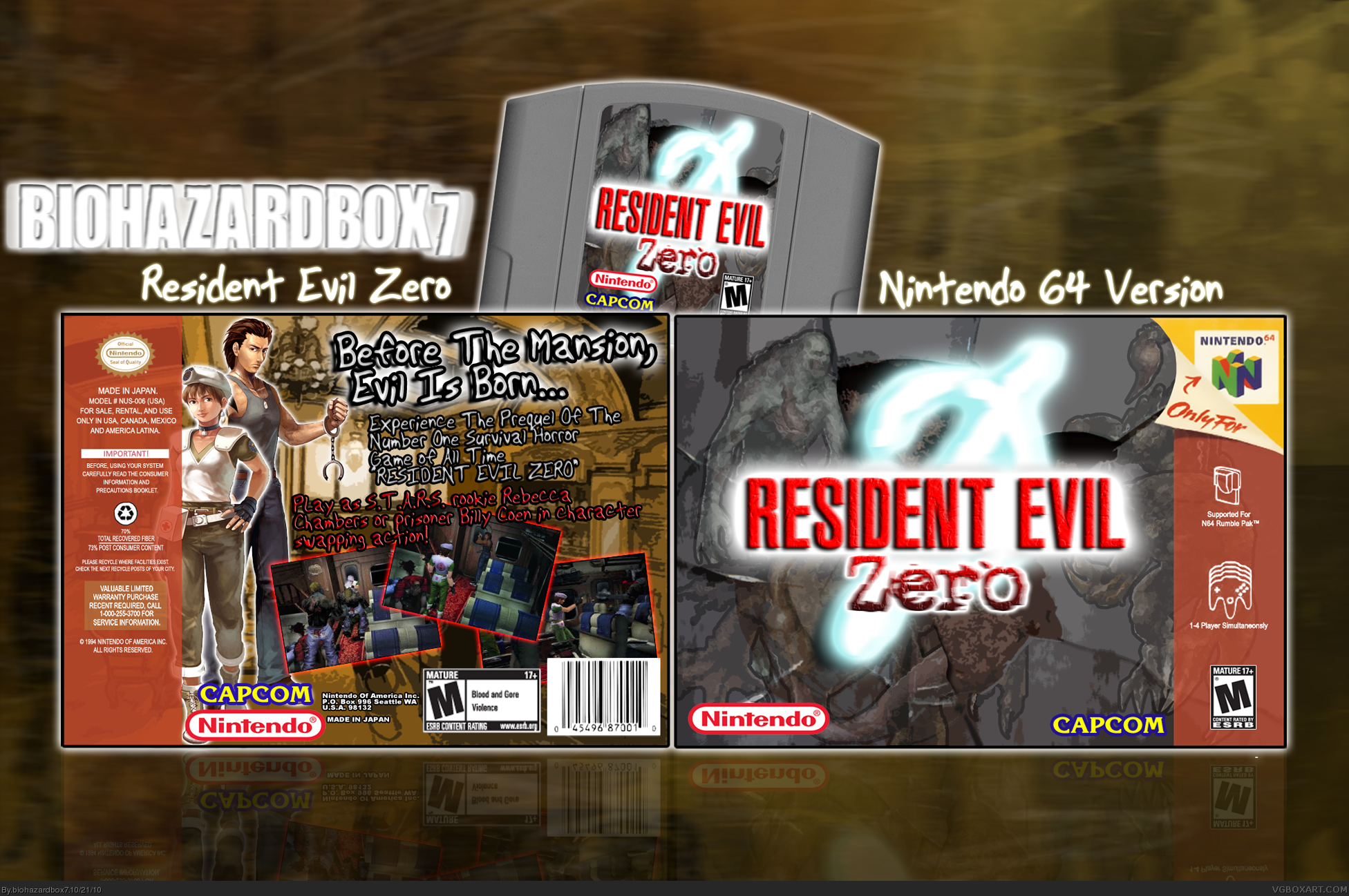 Resident Evil Zero box cover