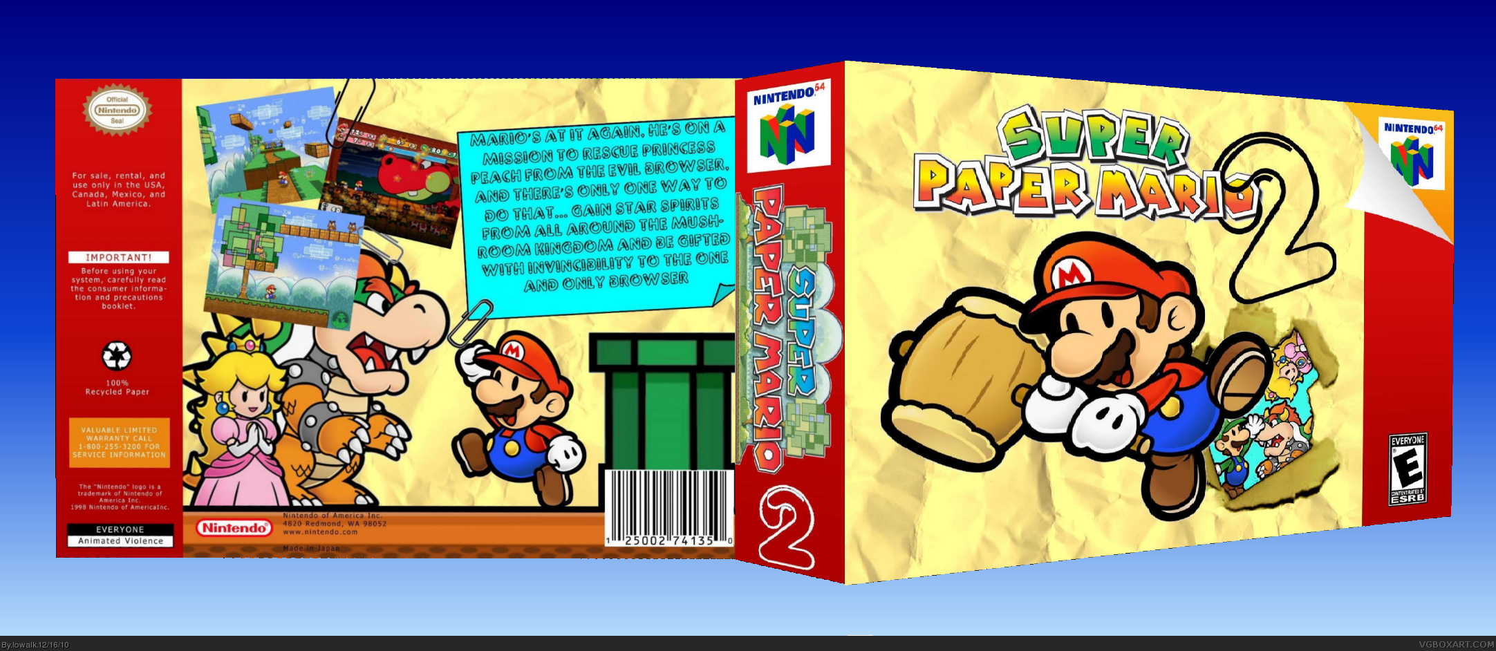 Super Paper Mario 2 box cover
