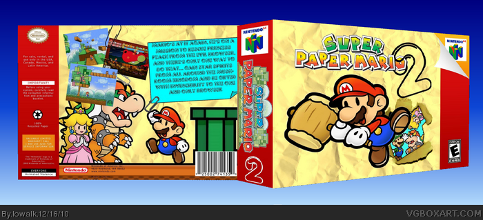 Super Paper Mario 2 box art cover