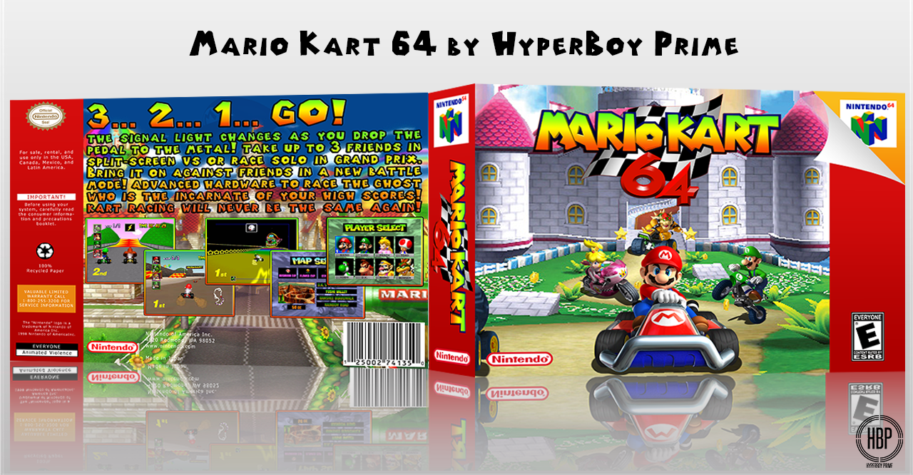 Mario Kart 64 box cover