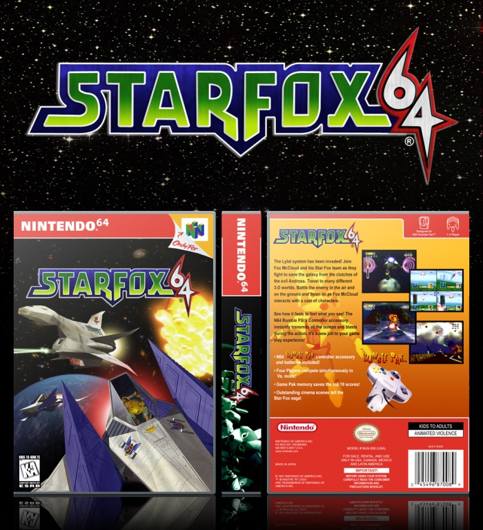 Star Fox 64 box art cover