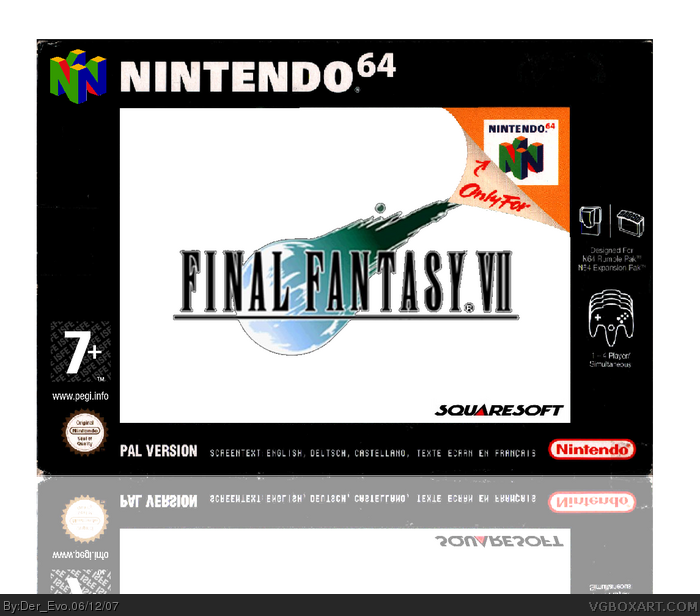 Final Fantasy 64 box art cover