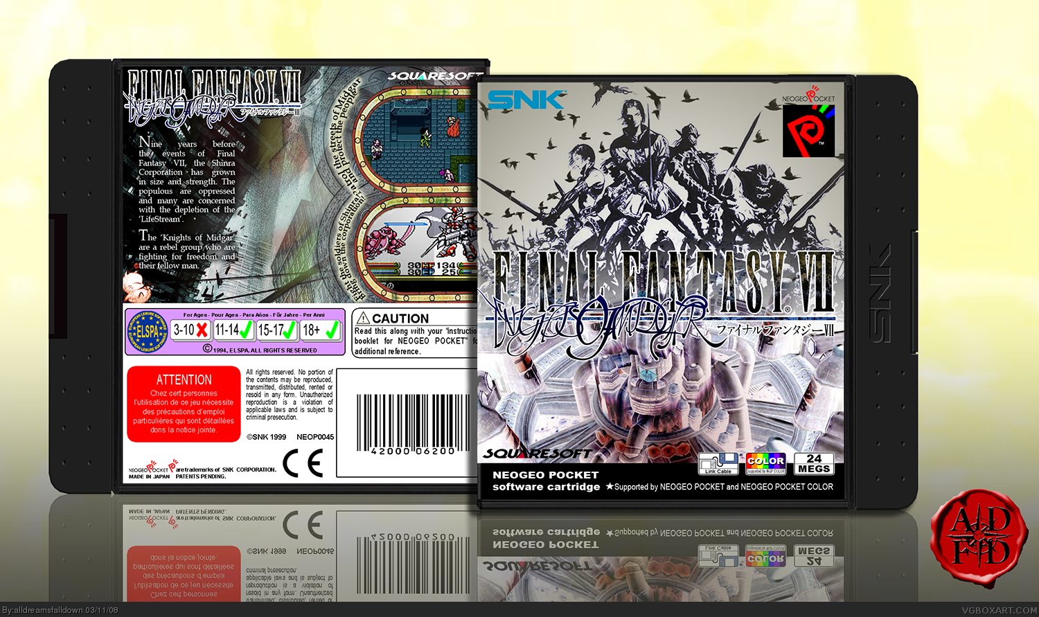 Final Fantasy VII: Knights of Midgar box cover