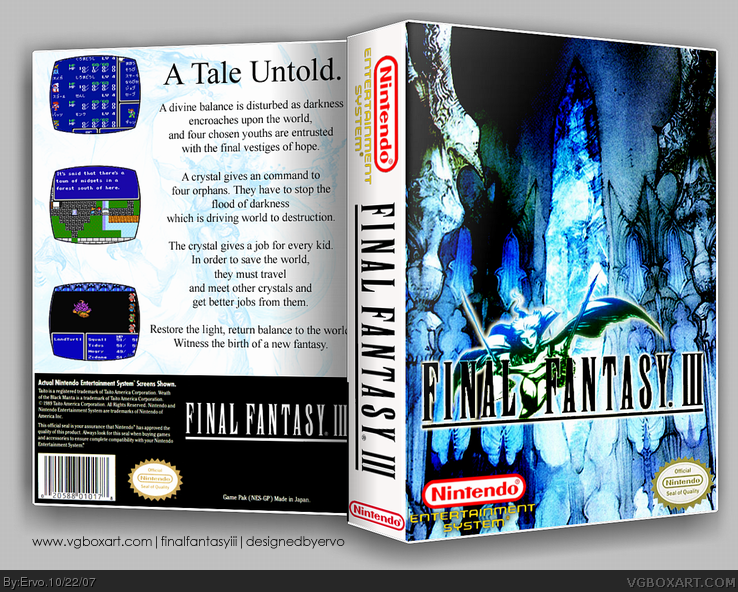 Final Fantasy III box cover