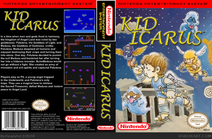 Kid Icarus box art cover