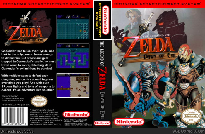 The Legend of Zelda: Dawn of Evil box art cover