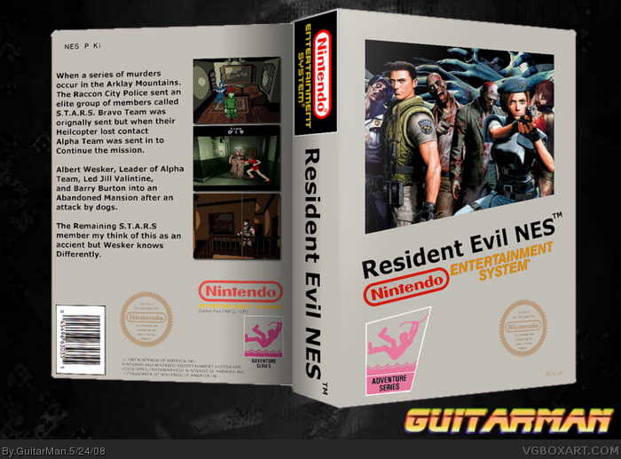 Resident Evil NES box art cover