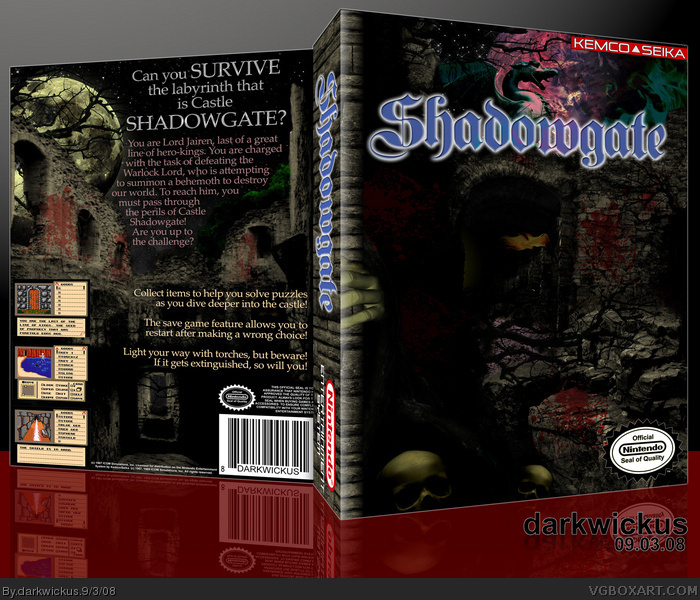 Shadowgate box art cover