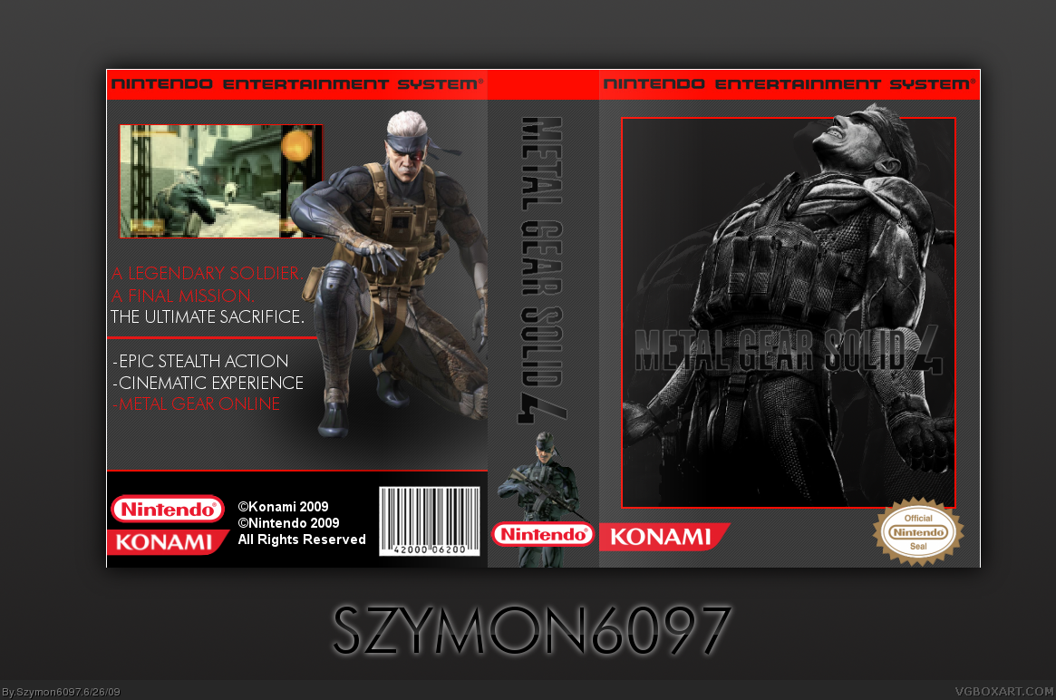 Metal Gear Solid 4 box cover