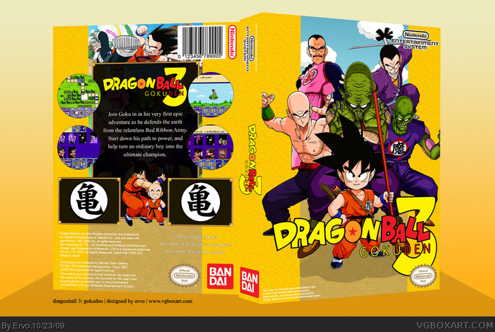 Dragonball 3: Gokuden box art cover
