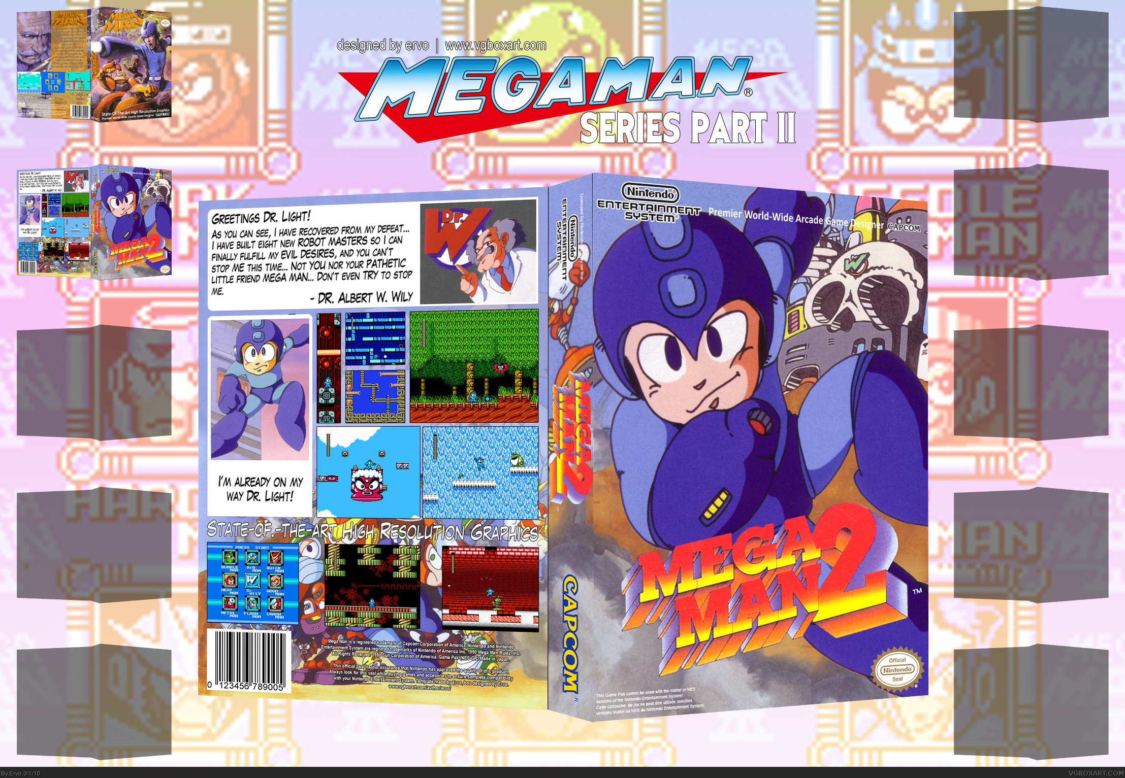Megaman 2 box cover