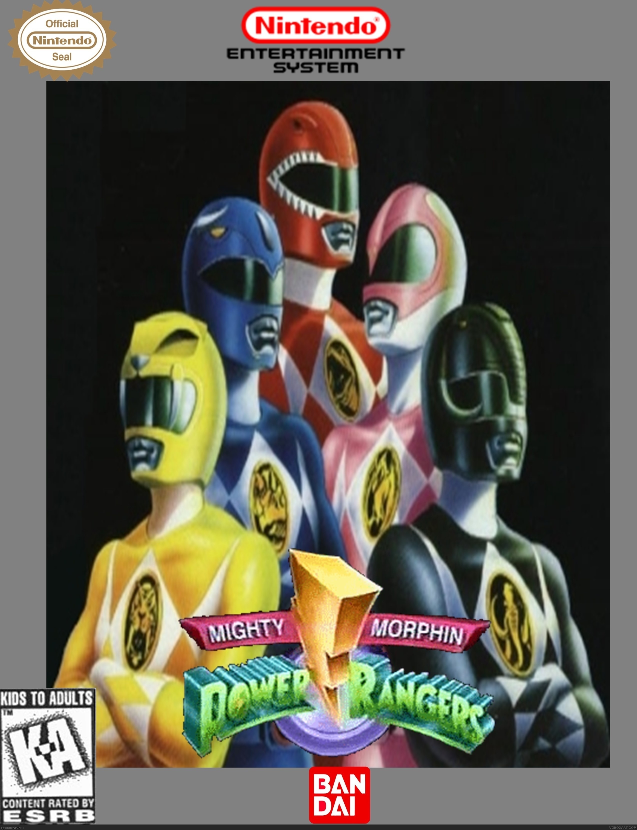 Mighty Morphin Power Rangers box cover