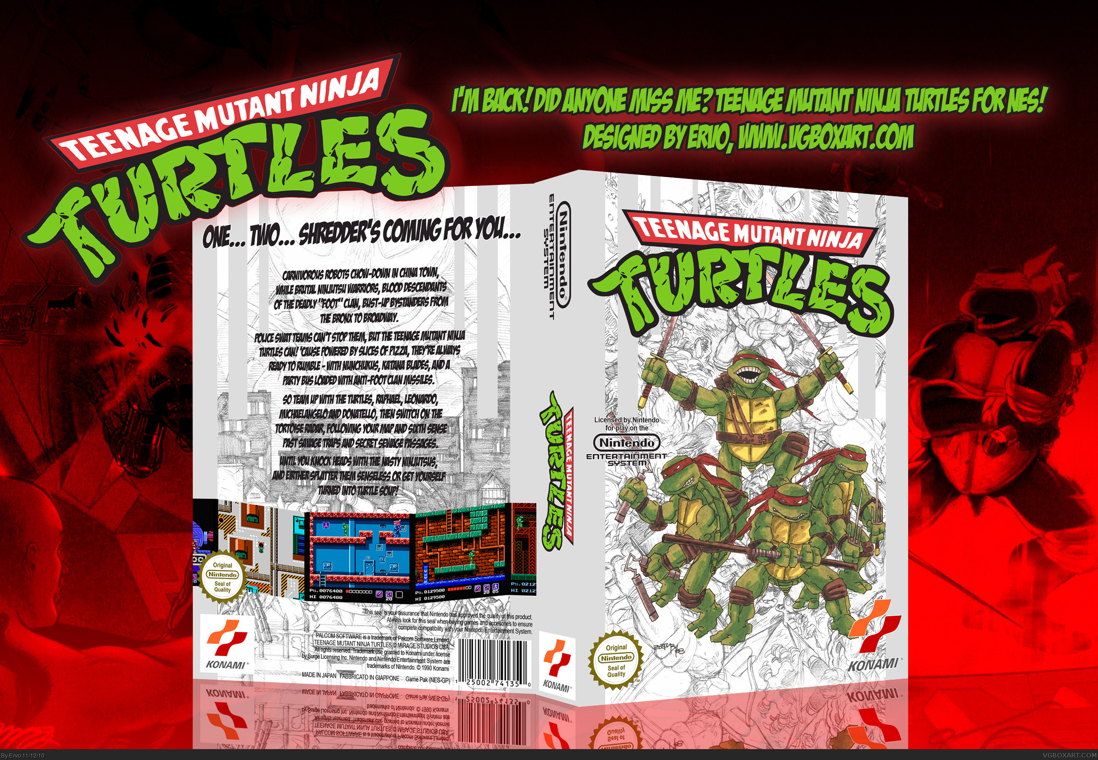 Teenage Mutant Ninja Turtles box cover