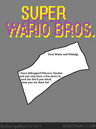 Super Wario Bros. box cover